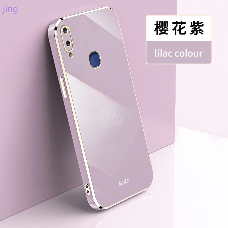 Ốp lưng Vivo Y21 Y20 Y11 Y33S V20 V21 Y50 Y30 Y91C U10 Y12A Y12S S1 Pro V11 V11i Y15 Y17 Y12 case Vỏ điện thoại mạ điện sang trọng thời trang chất lượng cao