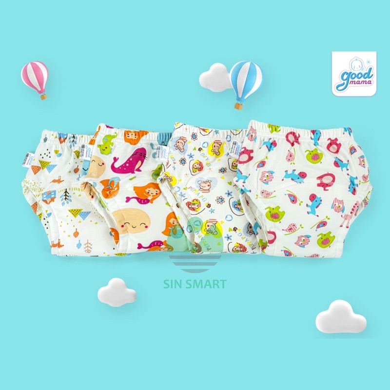 Quần bỏ bỉm 6 lớp Hàng Việt Nam cao cấp Goodmama dành cho Bé 5-17KG