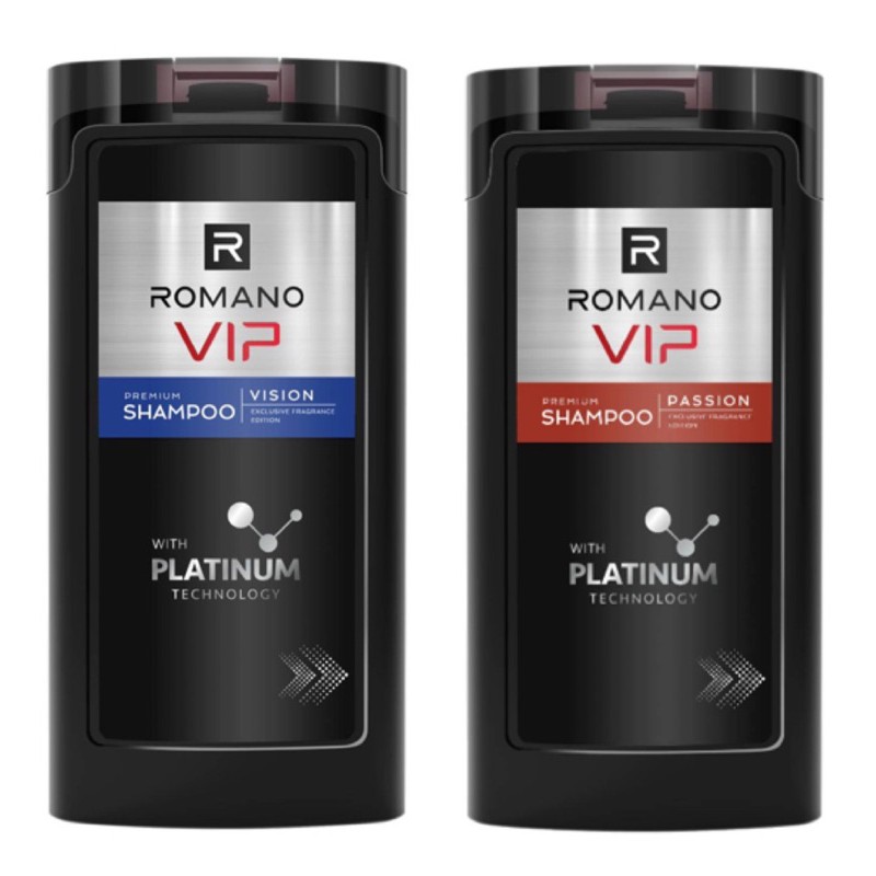 DẦU GỘI NƯỚC HOA CAO CẤP ROMANO VIP PASSION/ VISION 180G