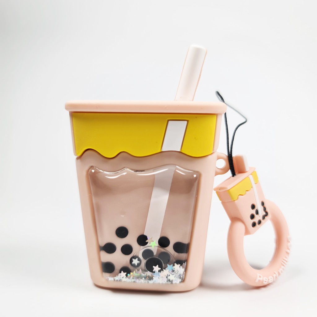 Bao Case Cho Airpods 1/ Airpods 2 Hình Ly Trà Sữa Cao Cấp Liquid.