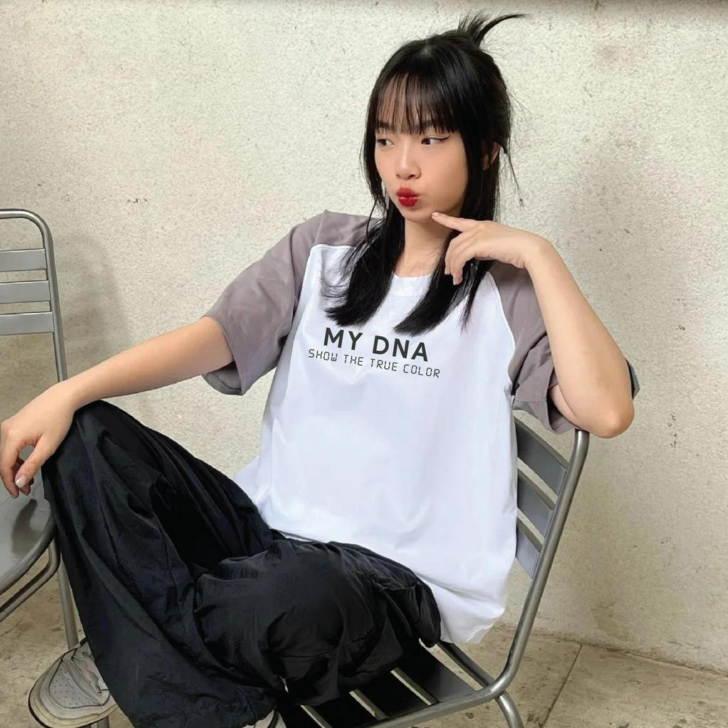 Áo thun phông raglan có bigsize 100kg local brand unisex cặp đôi nam nữ form rộng cotton basic MY DNA by May Minh Thành
