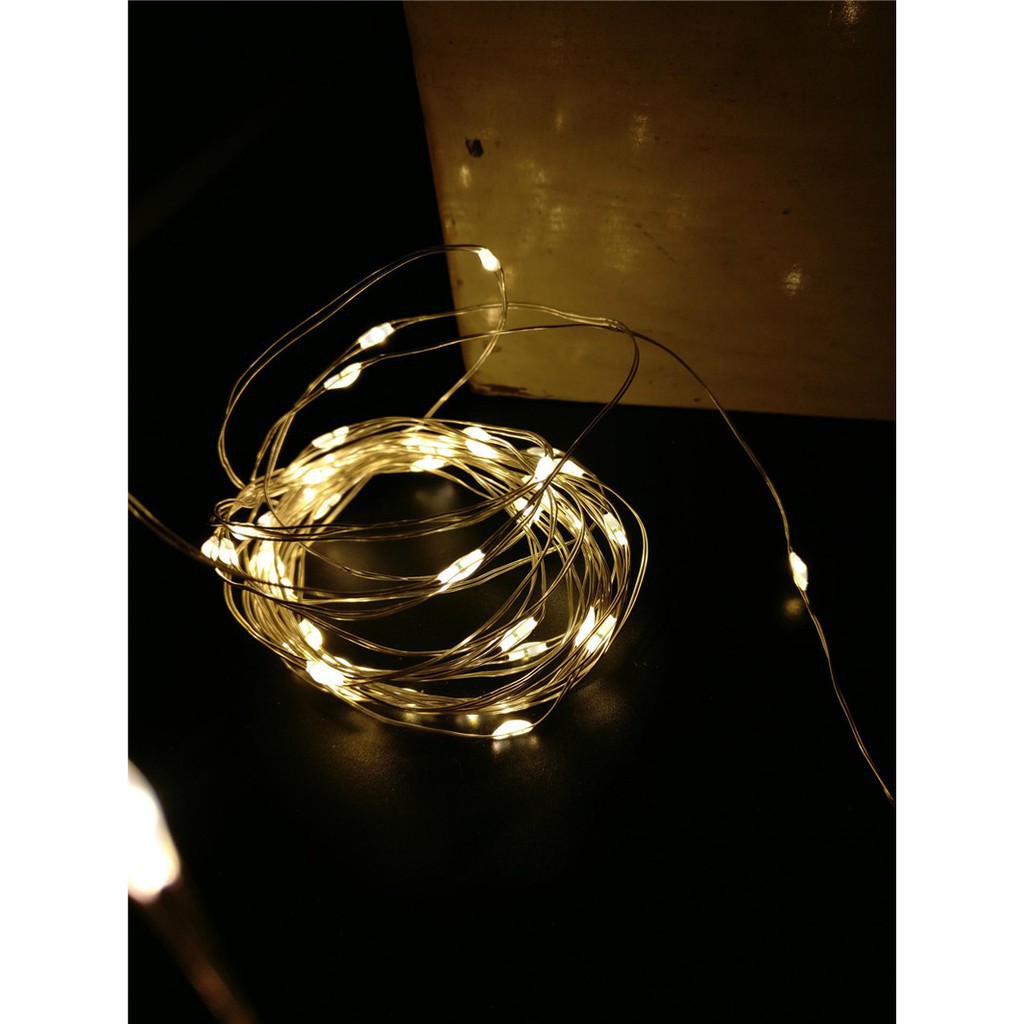 Dây đèn led trang trí dùng pin dành cho tiệc cưới tiện dụng