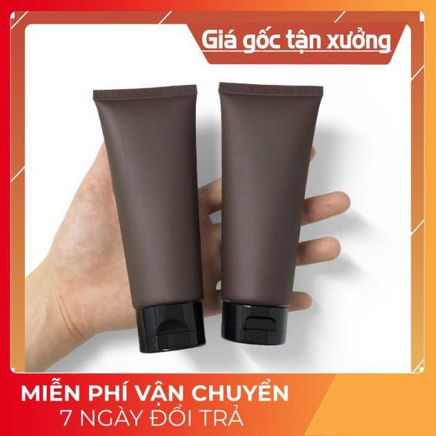 Tuýp Chiết Mỹ Phẩm ❤ GIÁ TẬN GỐC ❤ Tuýp Nhựa Nâu 100ml nắp lật chiết mỹ phẩm, phụ kiện du lịch