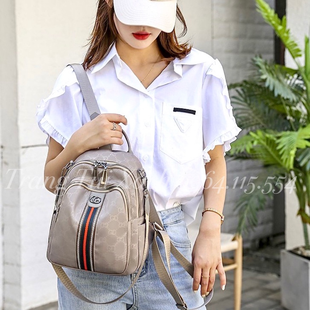 Balo Nam Nữ Da Mềm Trẻ Trung Đi Học Đi Chơi Phong Cách Hàn Quốc BL08
