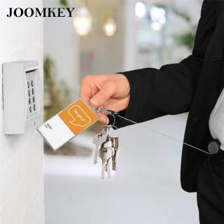 Set 2 móc khóa dây rút lại hạng nặng làm bằng thép cho thẻ ID và chìa khóa