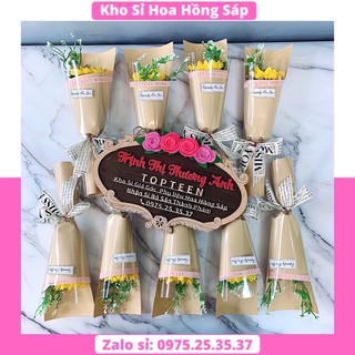 Hoa sáp 302 hoa hướng dương sáp 1 bông hình kem