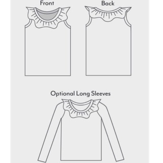 G18👚RẬP GIẤY (BẢN VẼ) TỰ MAY ÁO BÉ GÁI (1-14 tuổi)