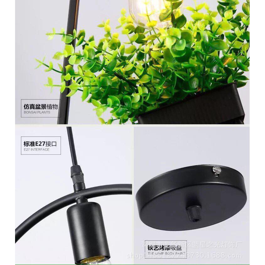 4 đèn thả chậu cây