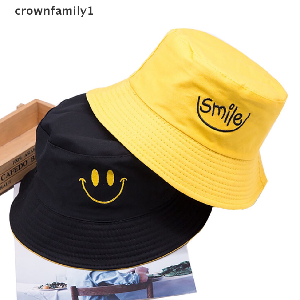 Mũ Vành Tròn Hai Mặt Thời Trang Mùa Hè crownfamily1 Phong Cách Hip Hop Cho Nam Và Nữ