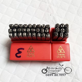 COMBO BỘ ĐỤC ĐÓNG CHỮ VÀ SỐ 3mm