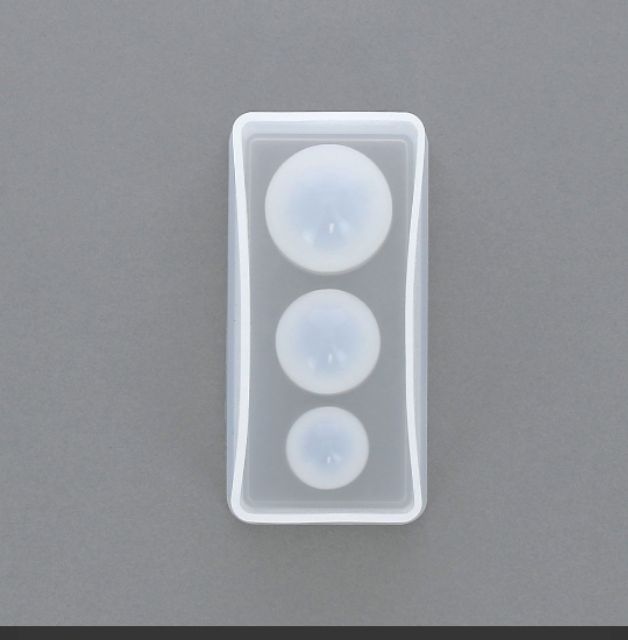Khuôn silicon sáng tạo hình cầu 3 kích cỡ dùng trong resin, diy
