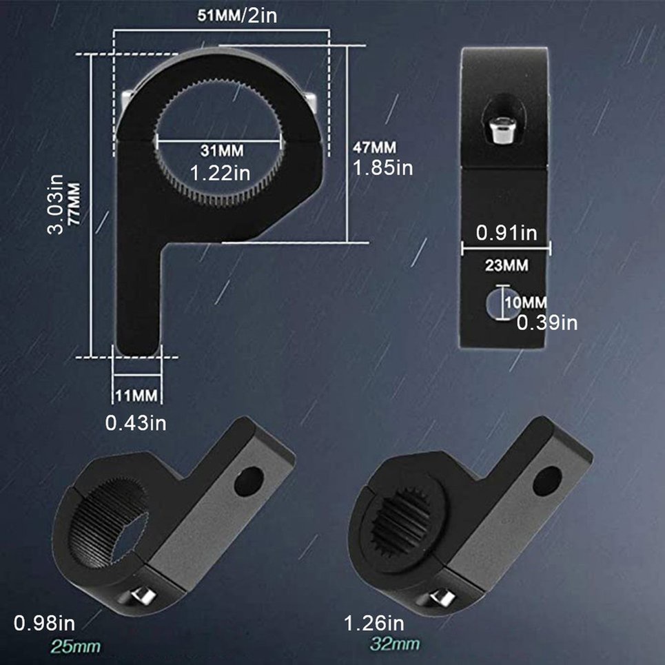 Motorcycle Modified External Headlight Bracket Spotlight Mounting Bracket