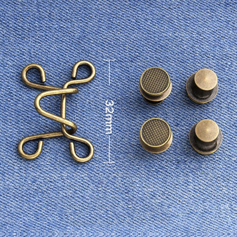 Nút khóa thắt lưng móc đai có thể điều chỉnh cho quần jean kích thước 25/32mm có thể tháo rời