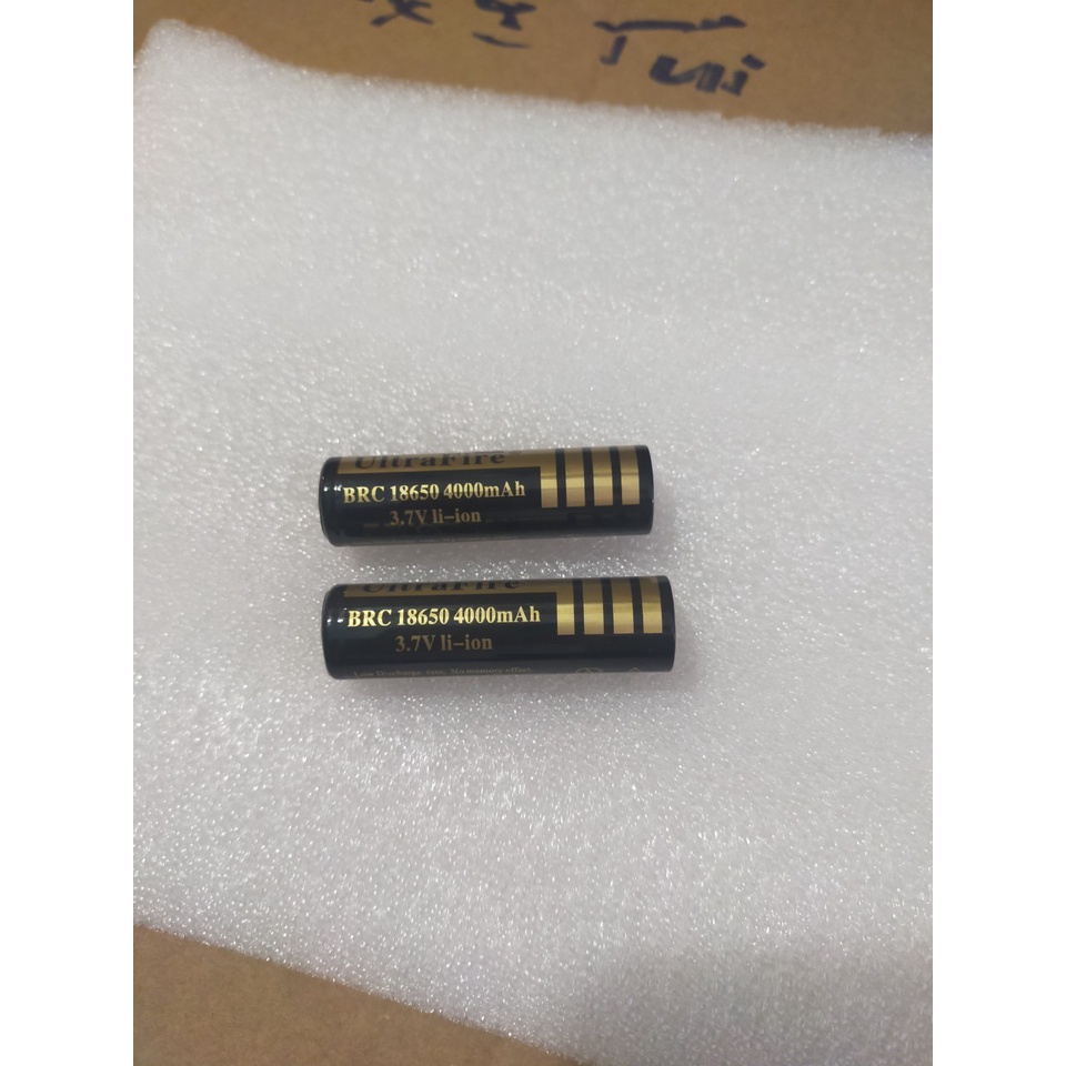 PIN sạc Lion 18650 3.7v dung lượng cao 4000mAh chuẩn pin đen