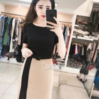 Đầm ôm xẻ tà