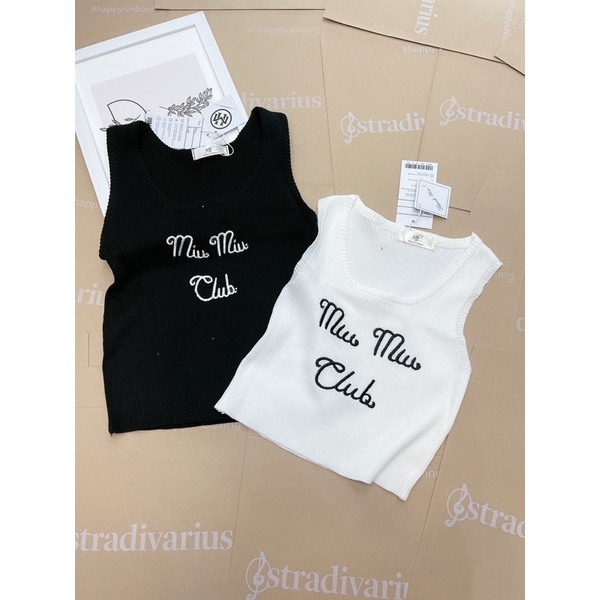 BÁN SỈ ÁO LEN BALO QC MIU MIU ĐEN TRẮNG CHO NỮ | BigBuy360 - bigbuy360.vn