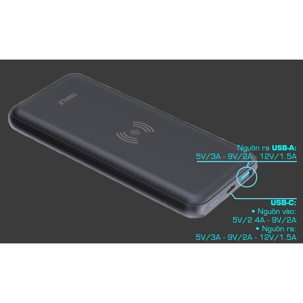 [CHÍNH HÃNG iWALK] Sạc Dự Phòng Iwalk Chic 10000mah QC 3.0 PD tích hợp sạc không dây 10W