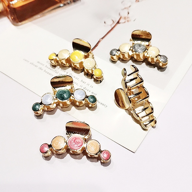 Kẹp Tóc Mái Bằng Kim Loại Nhiều Màu Dễ Thương Phong Cách Hàn Quốc Cho Nữ # Shopee219