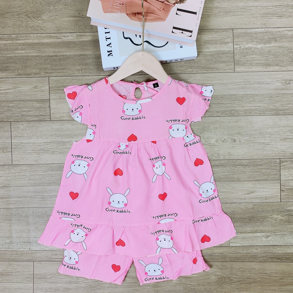 Bộ bé gái lanh lụa size nhỡ 18-28kg XHN928