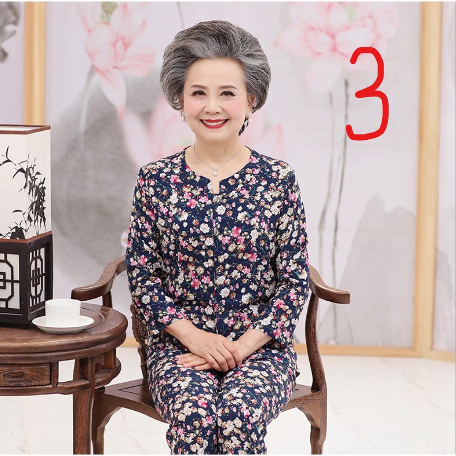 Thời trang trung niên cho bà - Bộ đồ mùa hè cho người cao tuổi