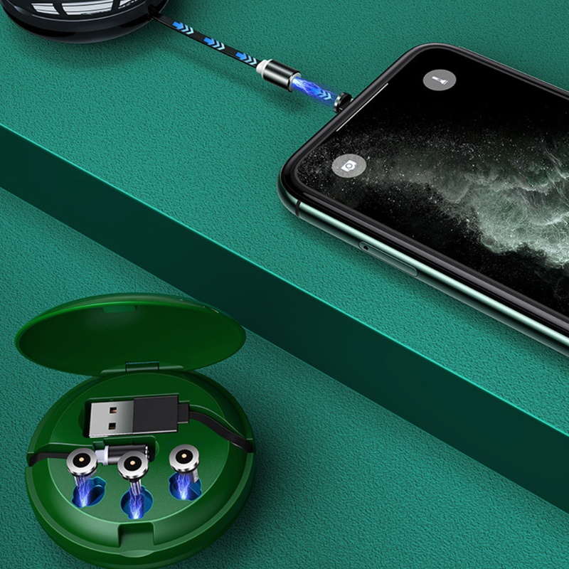 Cáp Sạc Alli Type-C Micro-USB IOS 3 Trong 1 Rút Được Tiện Lợi