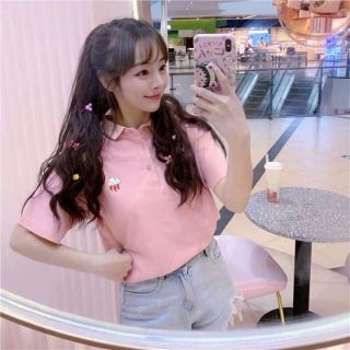 Áo cổ bẻ thêu (SỈ 34K)CLIP,ẢNH THẬT đám mây, sấm sét