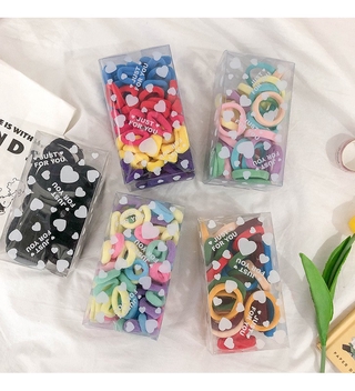 Set 30 dây chun buộc tóc nhiều màu sắc