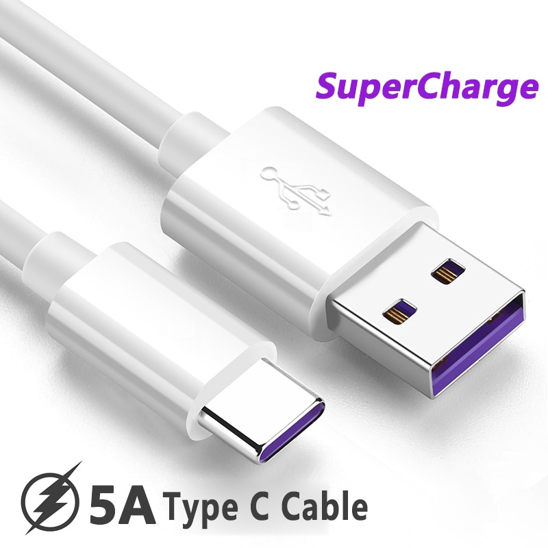 Dây Cáp Sạc Nhanh Truyền Dữ Liệu Usb 5a Type-C 1m Cho Điện Thoại