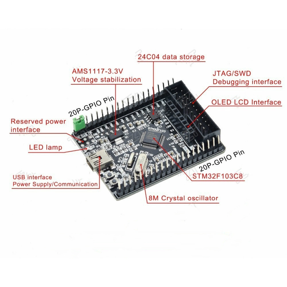 Bảng mạch phát triển Stm32F103C8T6 Stm32