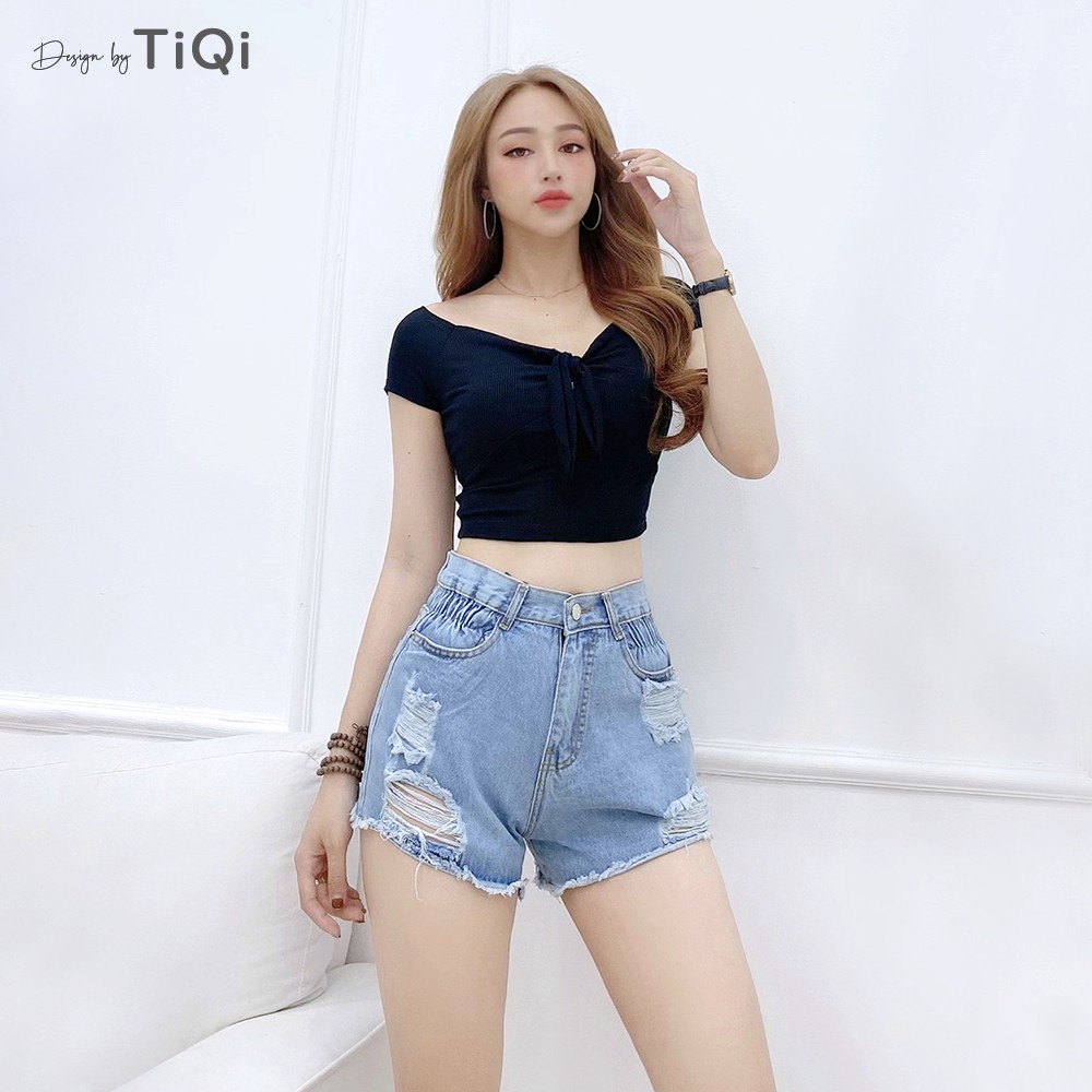 Quần short jean nữ TiQi Jeans S1-458 | BigBuy360 - bigbuy360.vn