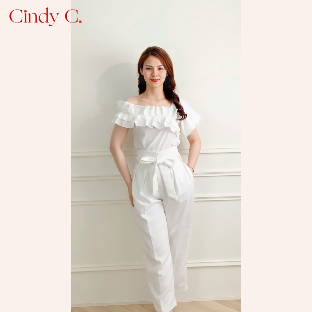 Quần Cạp Cao Hack Dáng Emma CINDY C Chất Liệu Tuytsi Thiết Kế Phong Cách Công Sở 532