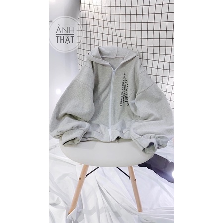 Áo Khoác Hoodie Dây Kéo Viền Tay Bồng Unisex❤Jacket Form Rộng Có Mũ Màu ĐEN | HỒNG Ulzzang Hot Hit ❤️