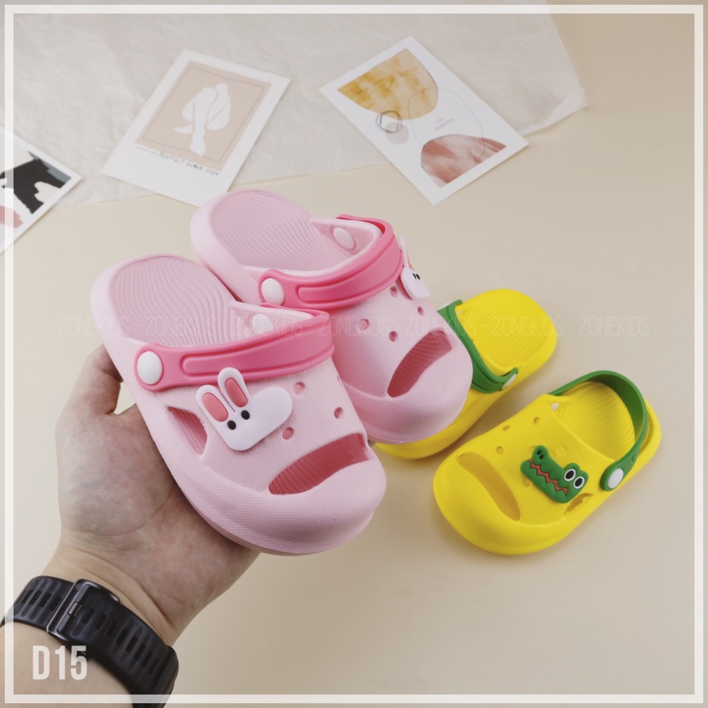Dép sục hở mũi họa tiết con vật cho bé Zonekids - D15