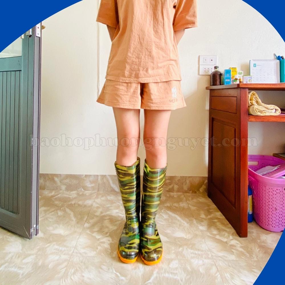 Ủng rằn ri cao su, ủng đi mưa chống nước, chống trượt  (Hàng VIỆT NAM Chất lượng Cao)