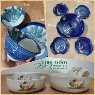 Set tô, bát, dĩa gốm sứ nhật -nhiều mẫu