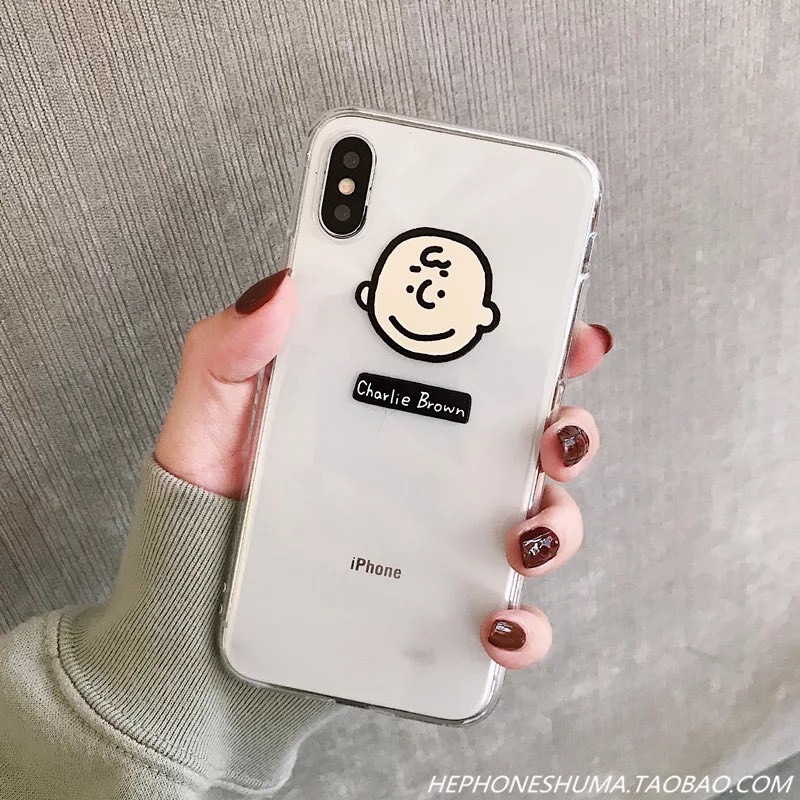 Ốp lưng iphone hình Charlie Brown và Snoopy 6 6S 6Plus 6S Plus 7Plus 8Plus X XSMax 11 11 ProMax - Infinity Case M142