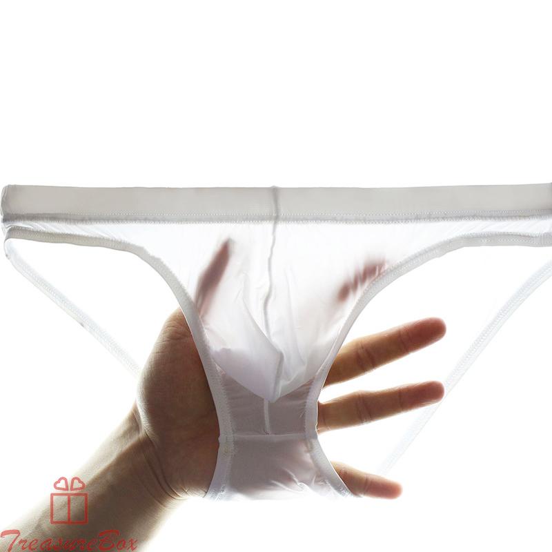 Sexy Mens Sheer Mesh Pouch Thong Tanga Underwear Briefs G-string Swim Underpants