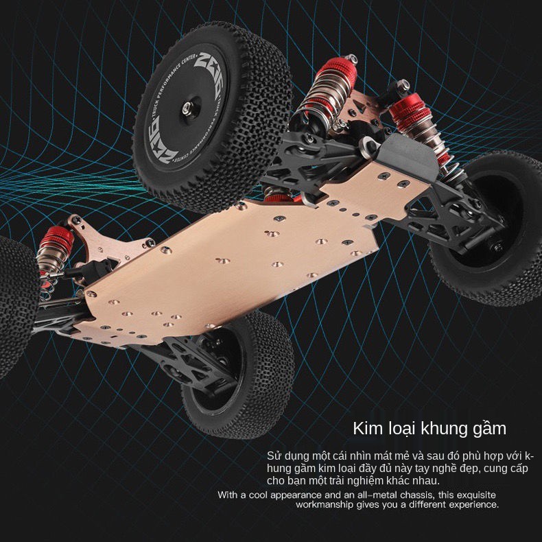 Weili 144001 Xe điều khiển từ xa bốn bánh địa hình RC drift đua đồ chơi điện tốc độ cao dành cho người lớn thi đấu