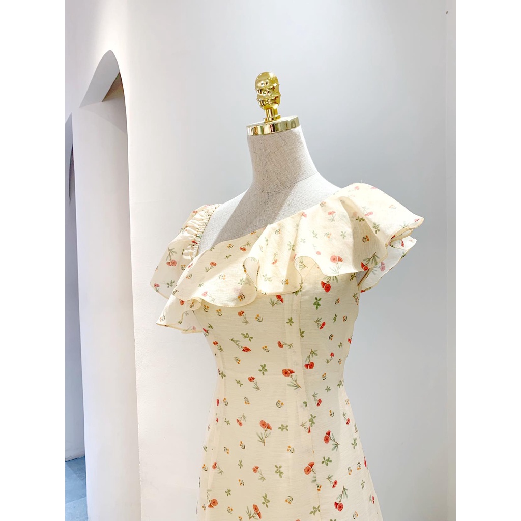 TIELA Đầm Váy hoa cổ vạt chéo - Mirabel Dress