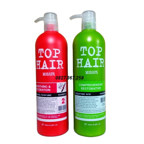 Bộ Dầu Gội-Xả Tophair mobafa siêu mượt 750ml top hair