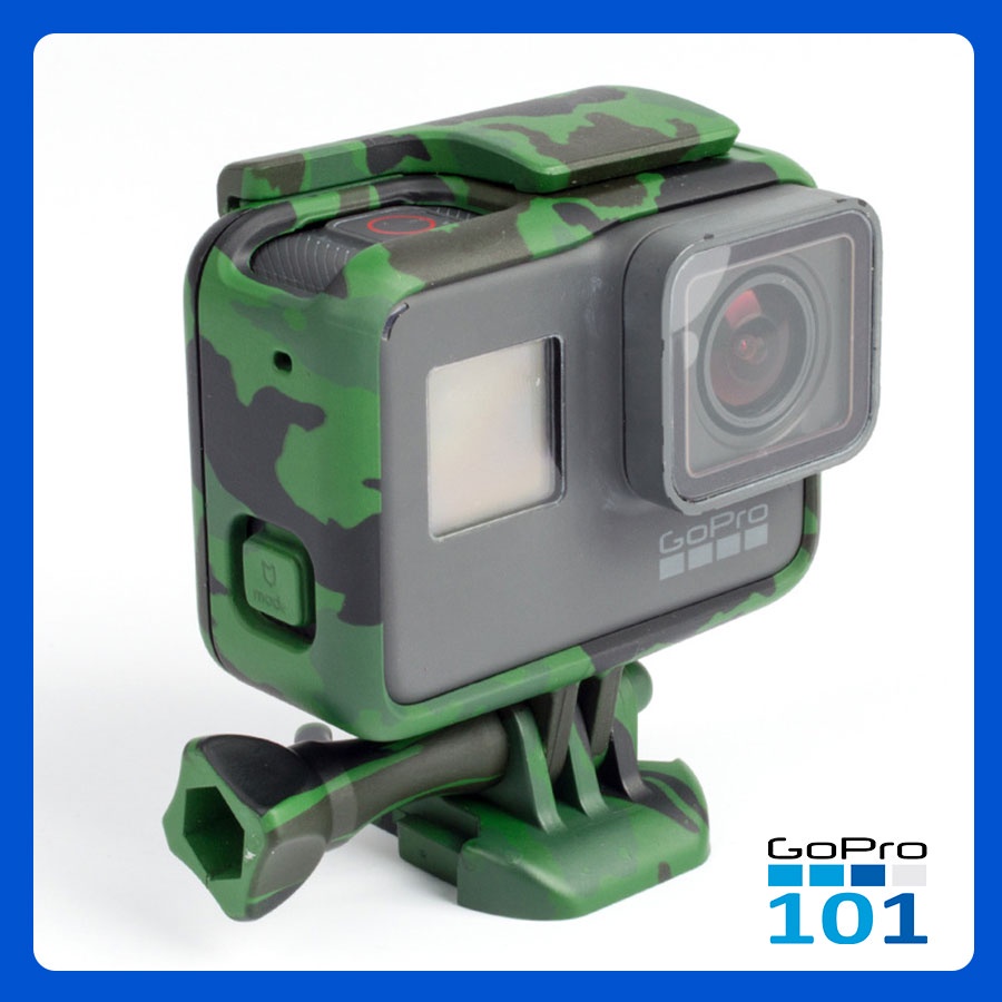 Khung nhựa Rằn Ri bảo vệ cho Gopro 5,6,7 Camoflage Case GoPro 5, 6, 7 - GoPro101