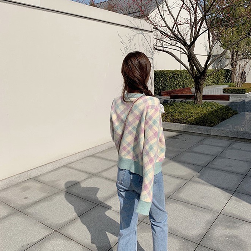 Áo Len Tay Dài Cổ Tròn Nhiều Màu Sắc Thời Trang Cho Nữ | BigBuy360 - bigbuy360.vn