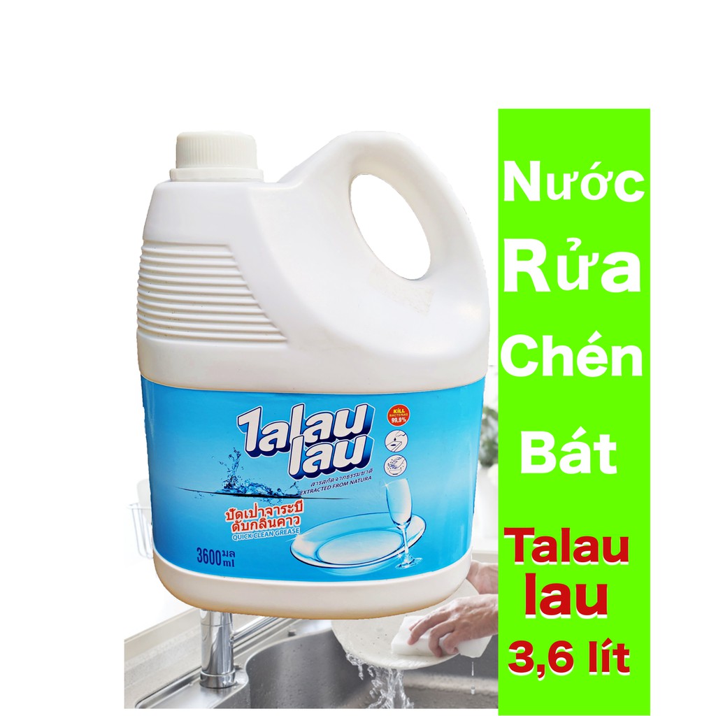 Nước rửa chén không mùi công nghệ Thái Lan-Talaulau 3600ml