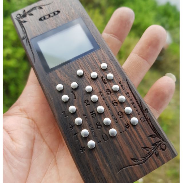 Điện thoại 1202 vỏ gỗ