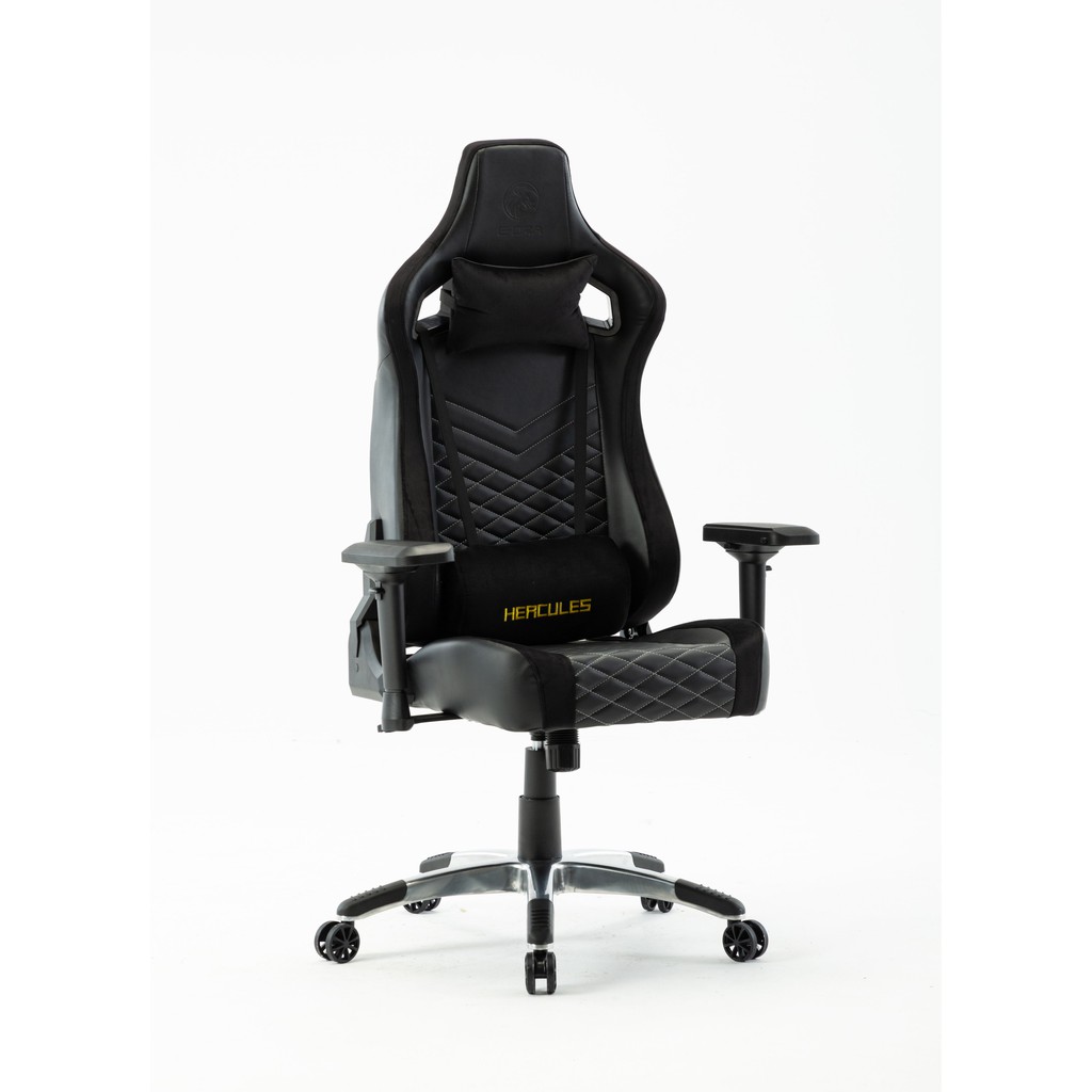 Ghế gaming E-DRA Hercules EGC203 Pro V2 Black - Bản 2021 - Chân hợp kim - Da PU và Foam cao cấp - Bảo hành 12 thán