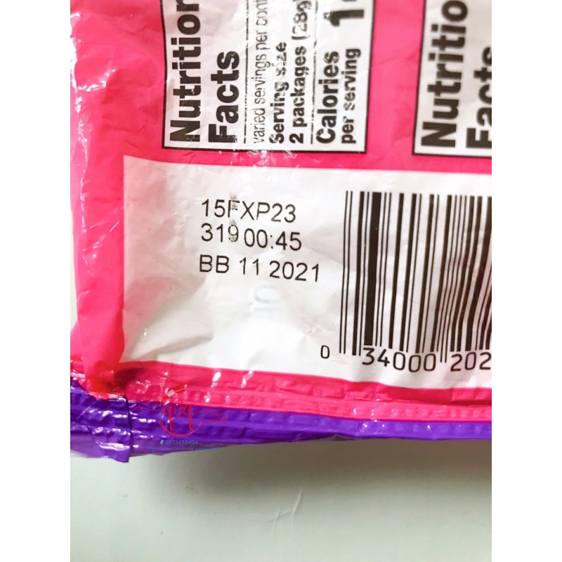 Hershey kẹo socola tổng hợp gồm 25 túi nhỏ (366 gram) - USA