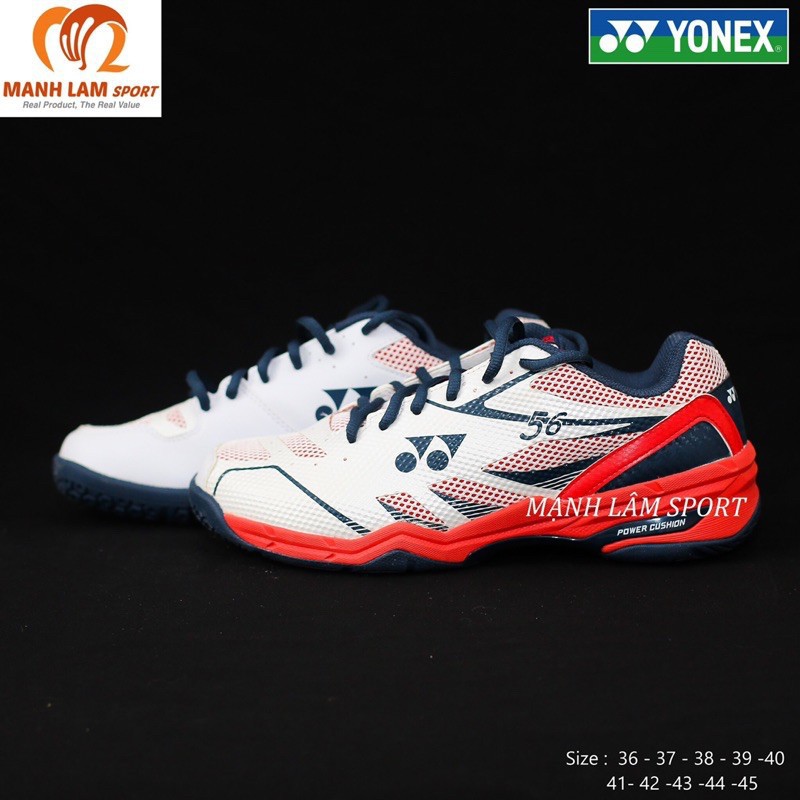 [Giày cao cấp] Giày cầu lông Yonex SHB56 Trắng chính hãng, êm chân, bám sân, bảo hành 2 tháng, 1 đổi 1 trong 7 ngày