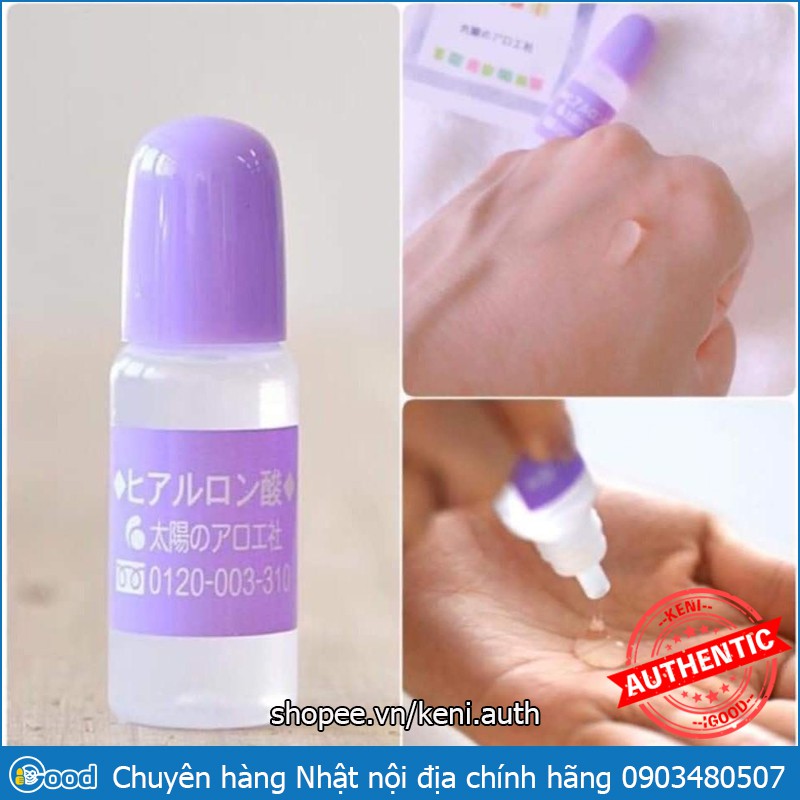 Tinh chất Serum cấp ẩm HA Hyaluronic Acid Taiyou No Aloe Nhật Bản 10ml