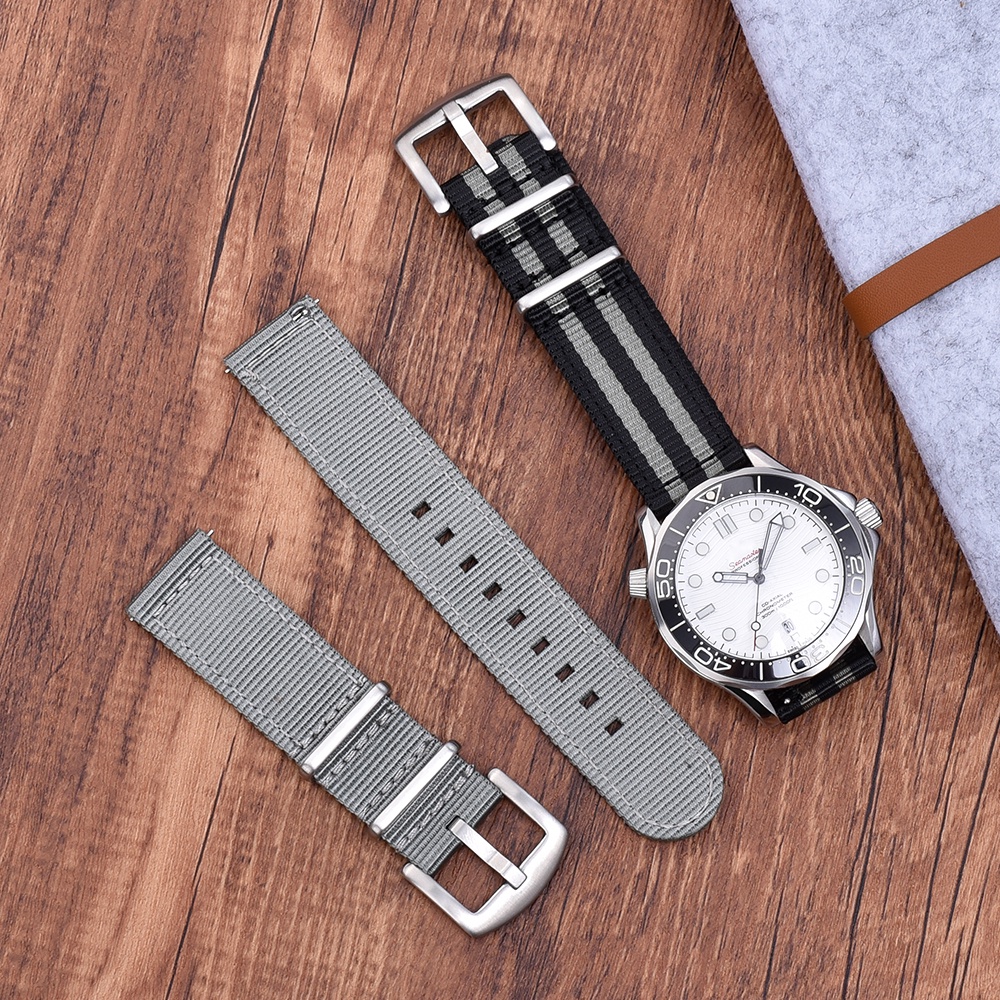 Dây Đeo Nylon Thay Thế 18mm 20mm 22mm Tháo Gỡ Nhanh Cho Đồng Hồ Đeo Tay
