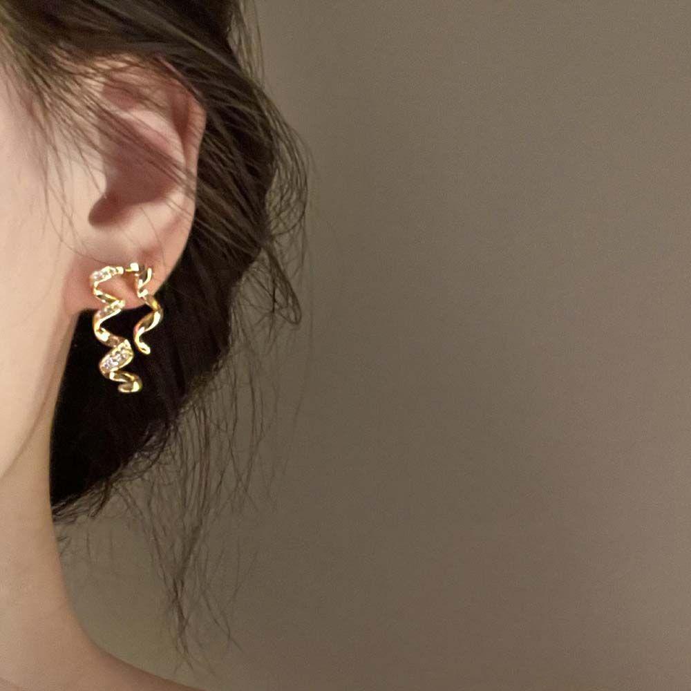 Bông Tai Ruy Băng Bằng Lụa Nhiều Màu Sắc Phong Cách Pháp Thời Trang Cho Nữ